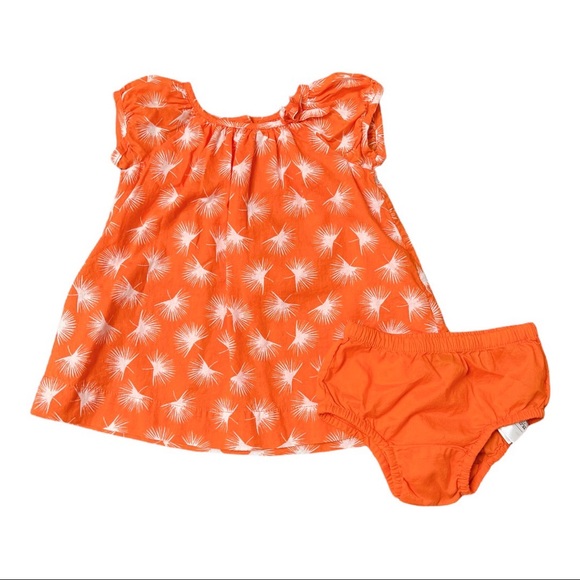 Bundle & save Baby gap 3 - 6 month orange/white summer dress - Picture 1 of 3